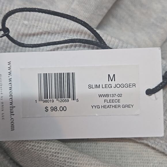 NWT Weworewhat Slim Leg Jogger Grey Size Medium - Picture 4 of 7